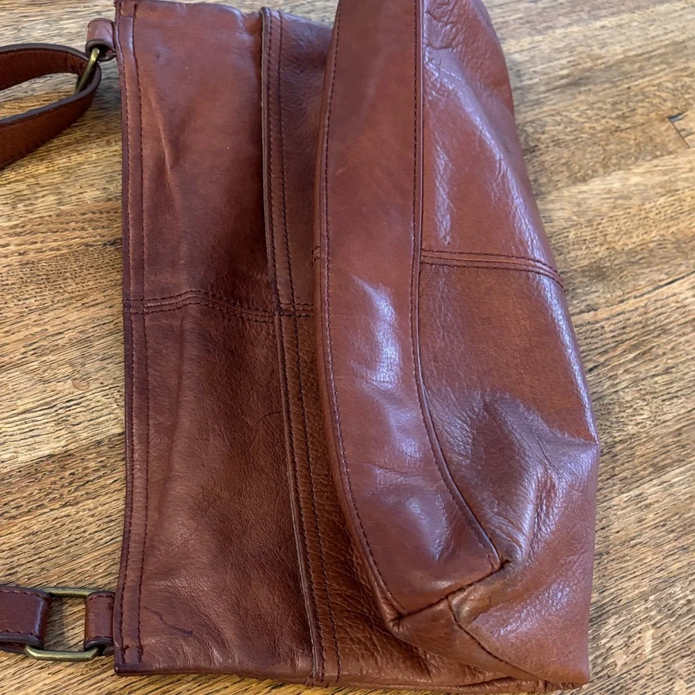 Margot Leather Crossbody in Cognac. Super Soft!